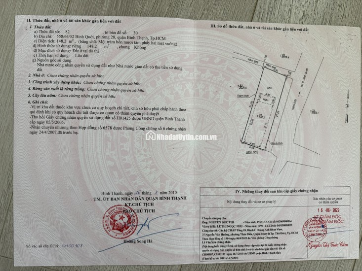 CHÍNH CHỦ CẦN TIỀN BÁN GẤP ĐẤT THANH ĐA- BÌNH QUỚI, CÓ SỔ